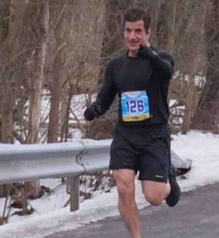 Tony Crilly out running, before COVID-19,